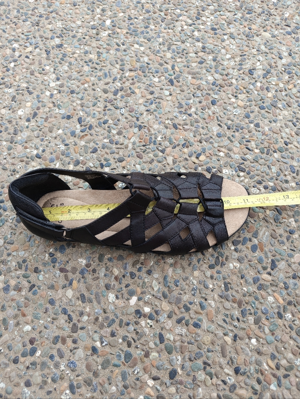 Earth Origins Black Woven Strappy Sandals Women's Size 12 - Picture 6 of 6